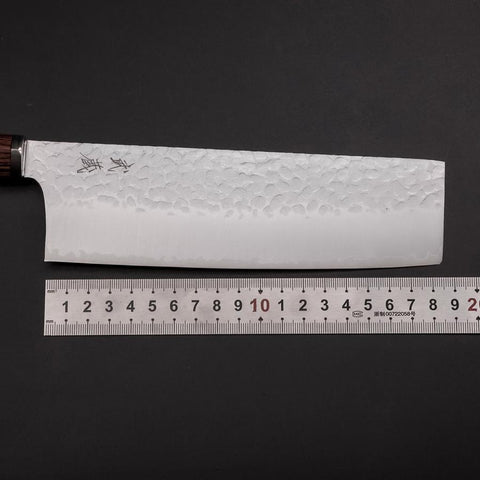 Nakiri VG-10 Tsuchime Oval Mahogany Handle 180mm