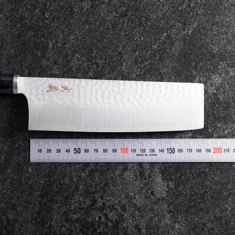 Nakiri VG-10 Tsuchime Oval Purple Handle 180mm