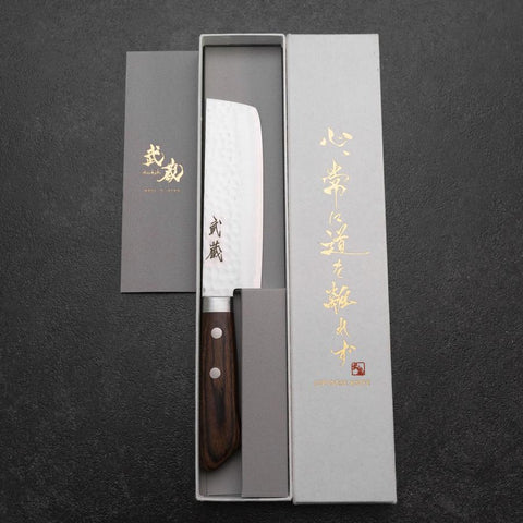 Nakiri VG-10 Tsuchime Western Mahogany Handle 125mm