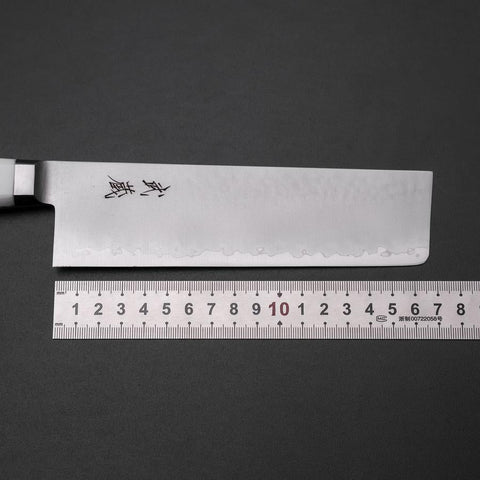 Nakiri VG-5 Tsuchime Western White Marble Handle 170mm