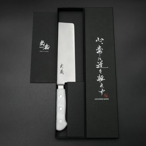 Nakiri VG-5 Tsuchime Western White Marble Handle 170mm
