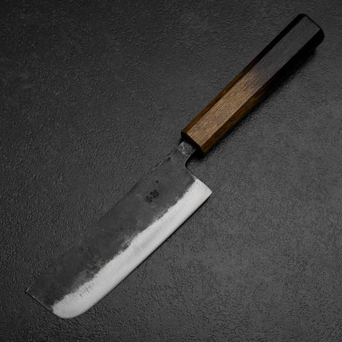 Nakiri White Steel #2  Kurouchi Yaki Urushi Handle 135mm