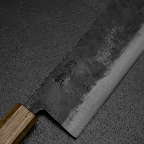 Nakiri White Steel #2  Kurouchi Yaki Urushi Handle 165mm