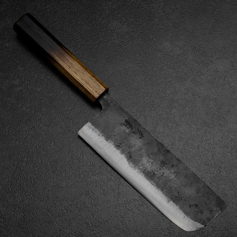 Nakiri White Steel #2  Kurouchi Yaki Urushi Handle 165mm