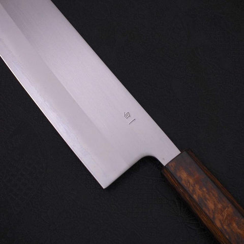 Nakiri White Steel #1 Polished Sumi Urushi Handle 165mm