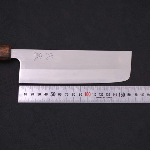 Nakiri White Steel #1 Polished Sumi Urushi Handle 165mm