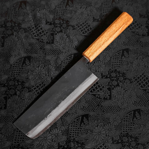 Nakiri White Steel #2 Kurouchi Oak Handle 165mm