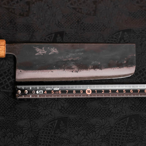Nakiri White Steel #2 Kurouchi Oak Handle 165mm