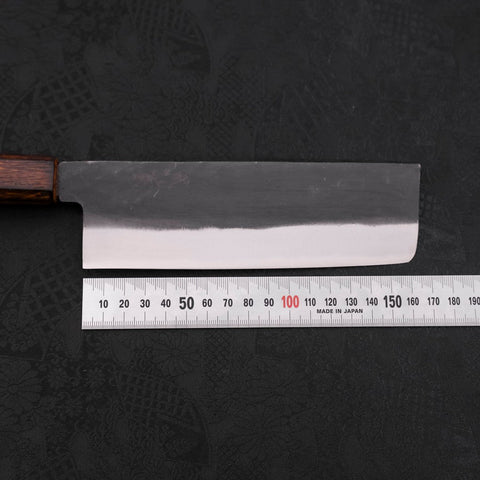 Nakiri White Steel #2 Kurouchi Sumi Urushi Handle 165mm