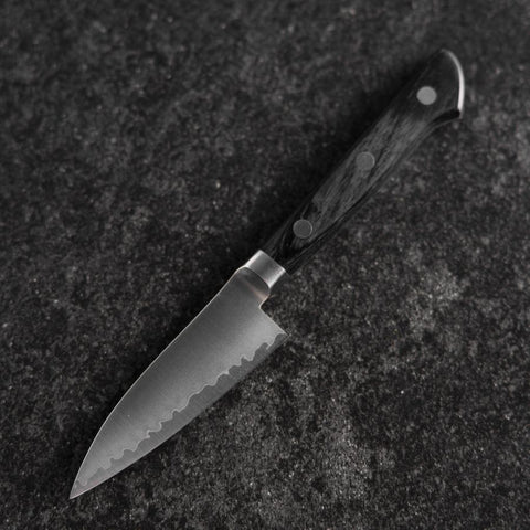 Schälmesser VG-10 Poliert Schwarzer Westlicher Griff 80mm