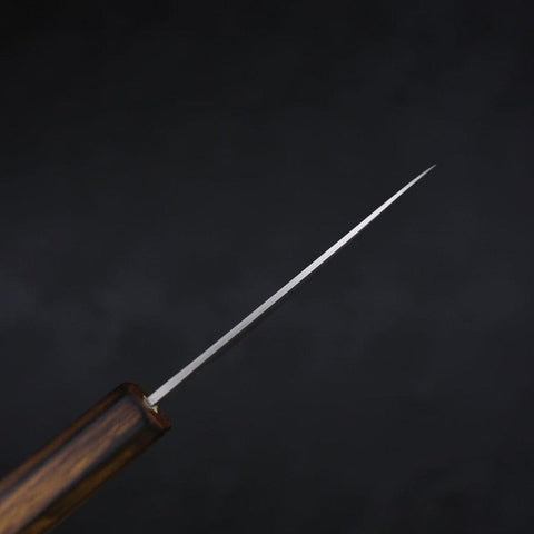 Paring White Steel #1 Polished Sumi Urushi Handle 80mm