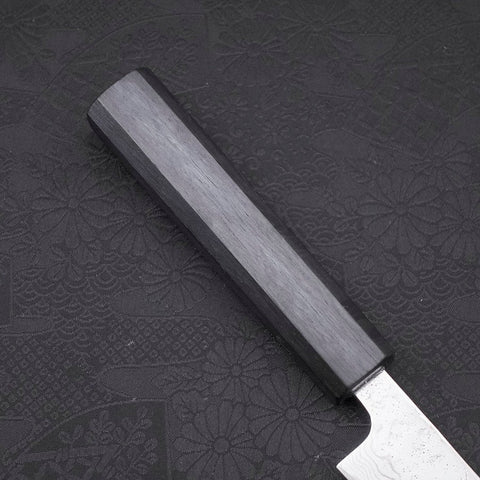 Petty AUS-10 Nashiji Damascus Dark-Blue Urushi Handle 135mm