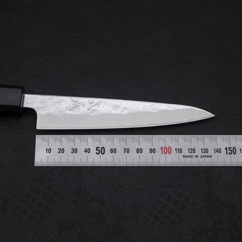 Petty AUS-10 Nashiji Damascus Dark-Blue Urushi Handle 135mm