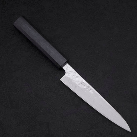 Petty AUS-10 Nashiji Damascus Dark-Blue Urushi Handle 135mm