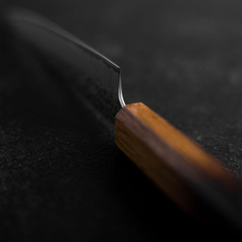 Petty AUS-10 Tsuchime Damascus Yaki Urushi Handle 135mm
