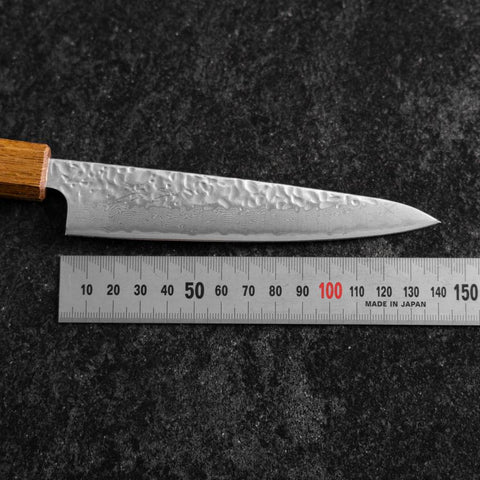 Petty AUS-10 Tsuchime Damascus Yaki Urushi Handle 135mm