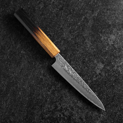 Petty AUS-10 Tsuchime Damascus Yaki Urushi Handle 135mm