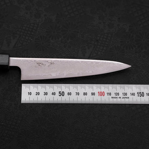 Petty AUS-10 Wave Nickel Damascus Dark Blue Urushi Handle 135mm