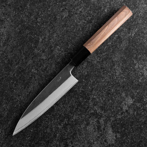 Petty Blue Steel #2 Kurouchi Buffalo Walnut Handle 135mm