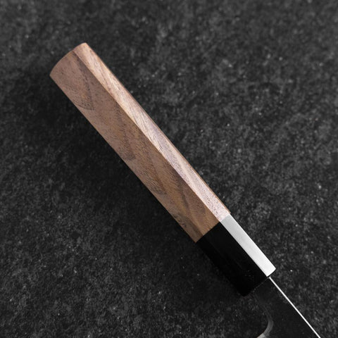 Petty Blue Steel #2 Kurouchi Buffalo Walnut Handle 135mm