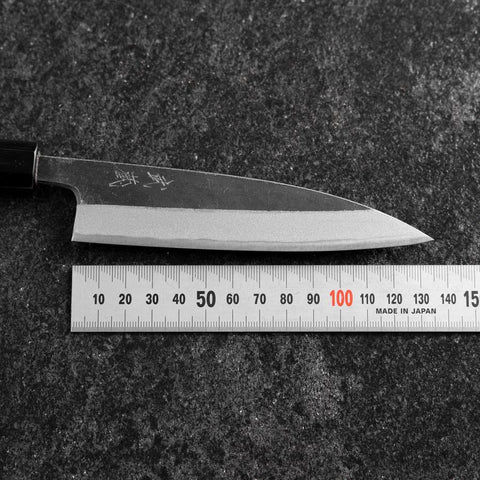 Petty Blue Steel #2 Kurouchi Buffalo Walnut Handle 135mm
