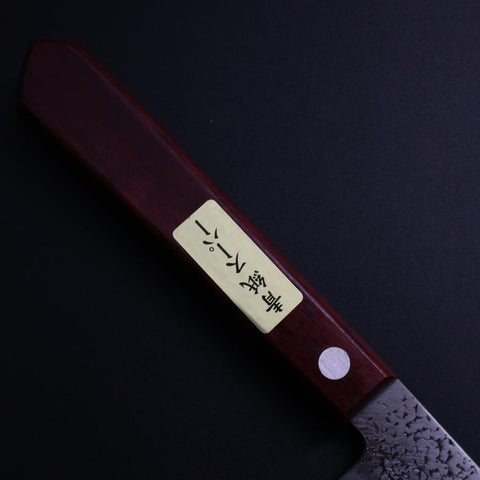 Petty Blue Super Nashiji Red Western Handle 150mm