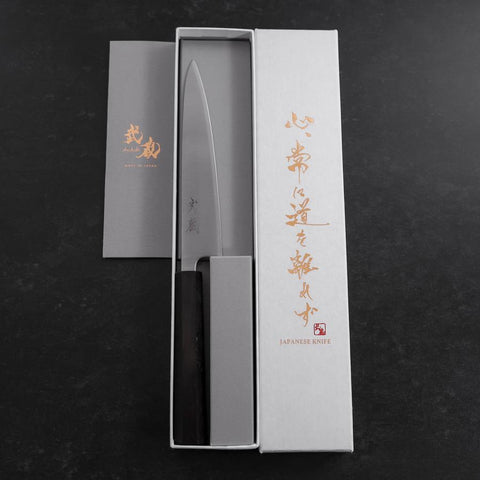 Petty Blue Super Polished Ebony Handle 150mm