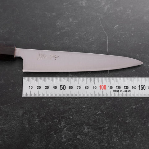 Petty Blue Super Polished Ebony Handle 150mm