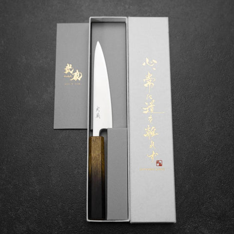 Petty Blue Super Polished Yaki Urushi Handle 135mm