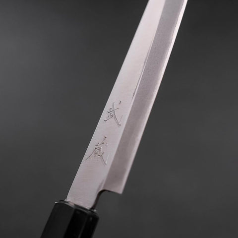 Petty Blue Steel #1 Stainless Clad Polished Buffalo Magnolia Handle 150mm