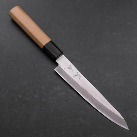 Petty Blue Steel #1 Stainless Clad Polished Buffalo Magnolia Handle 150mm