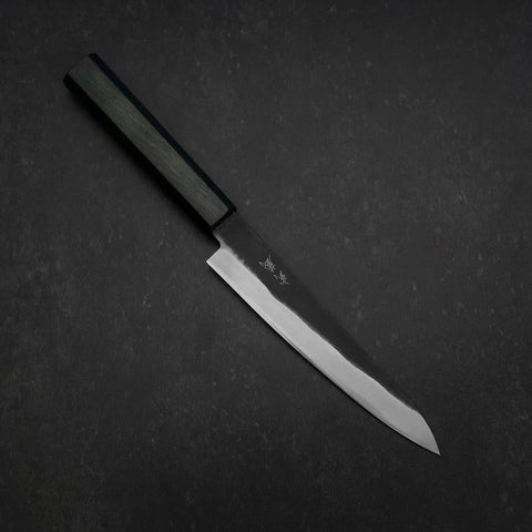 Petty Blue Steel #2 Kurouchi Dark Blue Urushi Handle 150mm