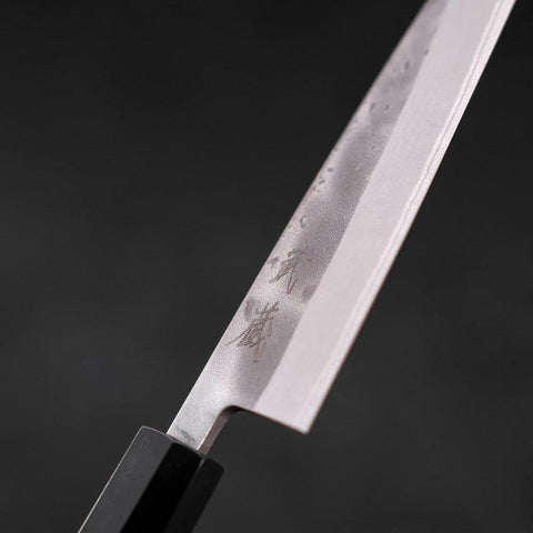 Petty Blue Steel #2 Nashiji Stainless Clad Buffalo Teak Handle 135mm
