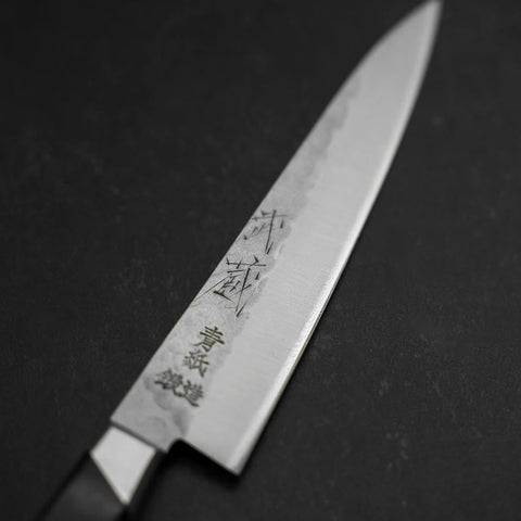 Petty Blue Steel #2 Tsuchime Stainless Clad Western Handle 135mm