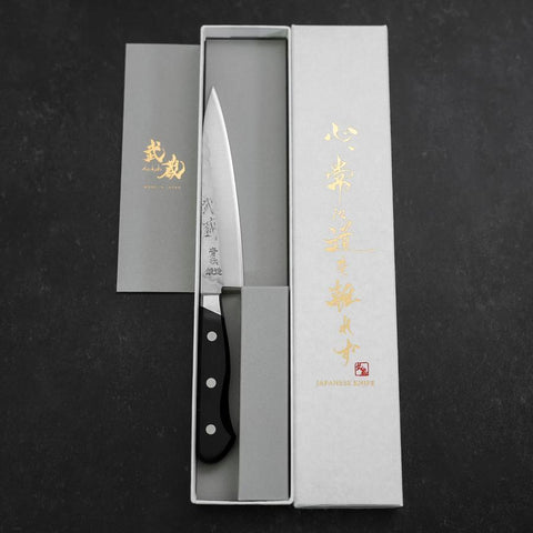 Petty Blue Steel #2 Tsuchime Stainless Clad Western Handle 135mm