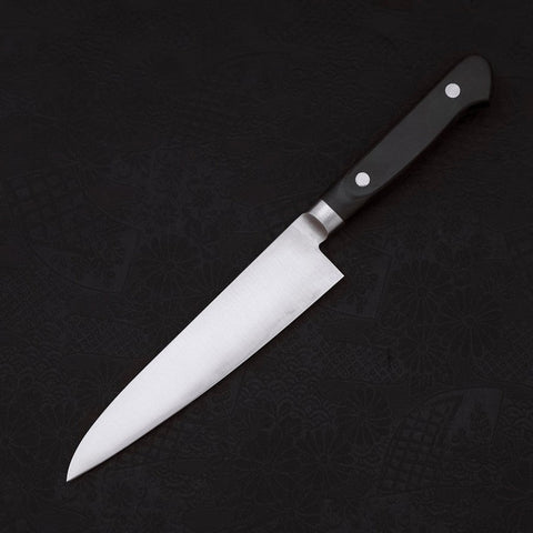 Petty Knife AUS-8 Polished Western Black Handle 120mm