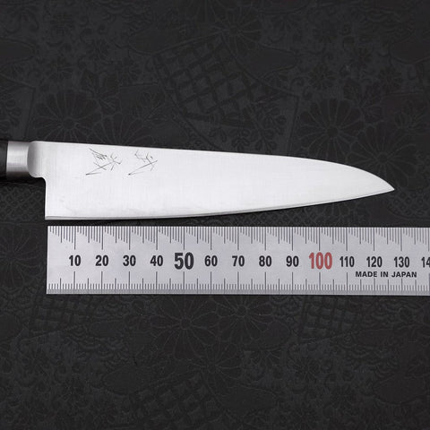 Petty Knife AUS-8 Polished Western Black Handle 120mm