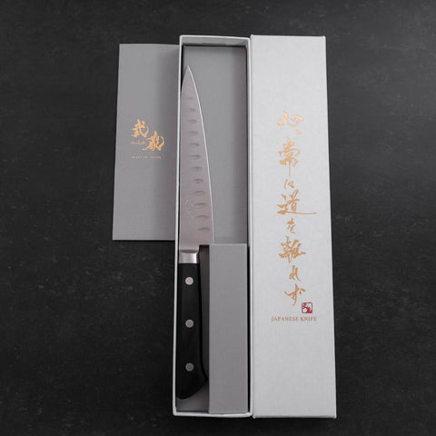 Petty Molybdenum Polished Dimples Western Black Handle 150mm