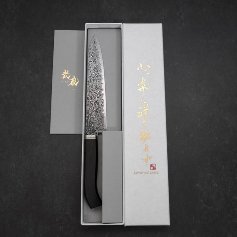 Petty SG-2 Black Damascus Western Ebony Handle 155mm