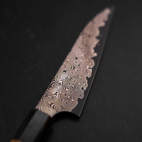 Petty SG-2 Damascus Buffalo Teak Handle 120mm