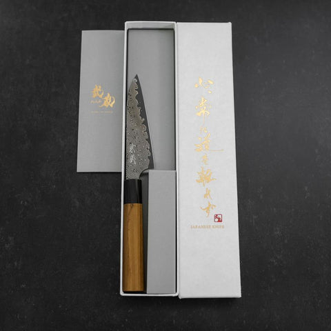Petty SG-2 Damascus Buffalo Teak Handle 120mm