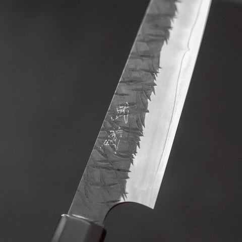 Petty SG-2 Kurouchi Tsuchime Buffalo Ebony Handle 150mm