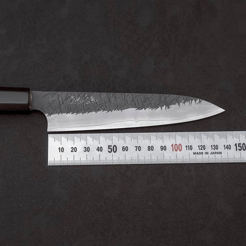Petty SG-2 Kurouchi Tsuchime Buffalo Ebony Handle 150mm
