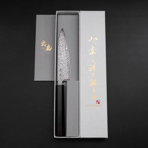 Petty SLD Black Damascus Ebony Handle 130mm