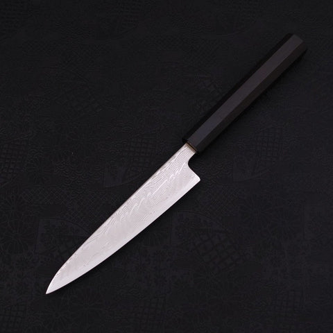 Petty SLD Wave Nickel Damascus Buffalo Ebony Handle 135mm