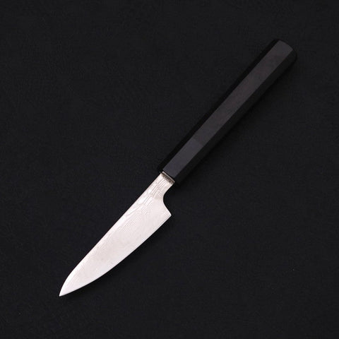 Petty SLD Wave Nickel Damascus Buffalo Ebony Handle 90mm