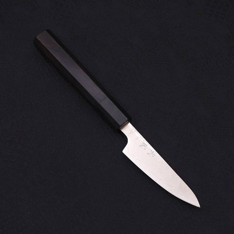 Petty SLD Wave Nickel Damascus Buffalo Ebony Handle 90mm