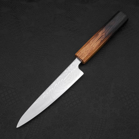 Petty SLD Wave Nickel Damascus Yaki Urushi Handle 135mm