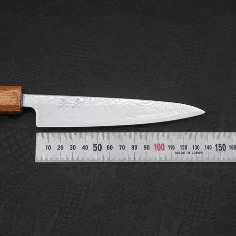 Petty SLD Wave Nickel Damascus Yaki Urushi Handle 135mm