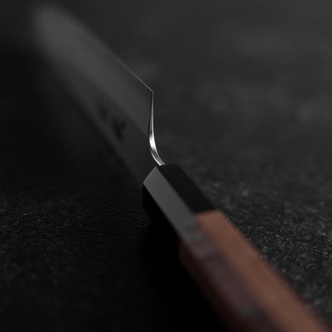 Petty Silver Steel #3 Kasumi Buffalo Walnut Handle 135mm